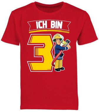 Shirtracer T-Shirt Ich bin 3 - Sam Feuerwehrmann Sam Jungen