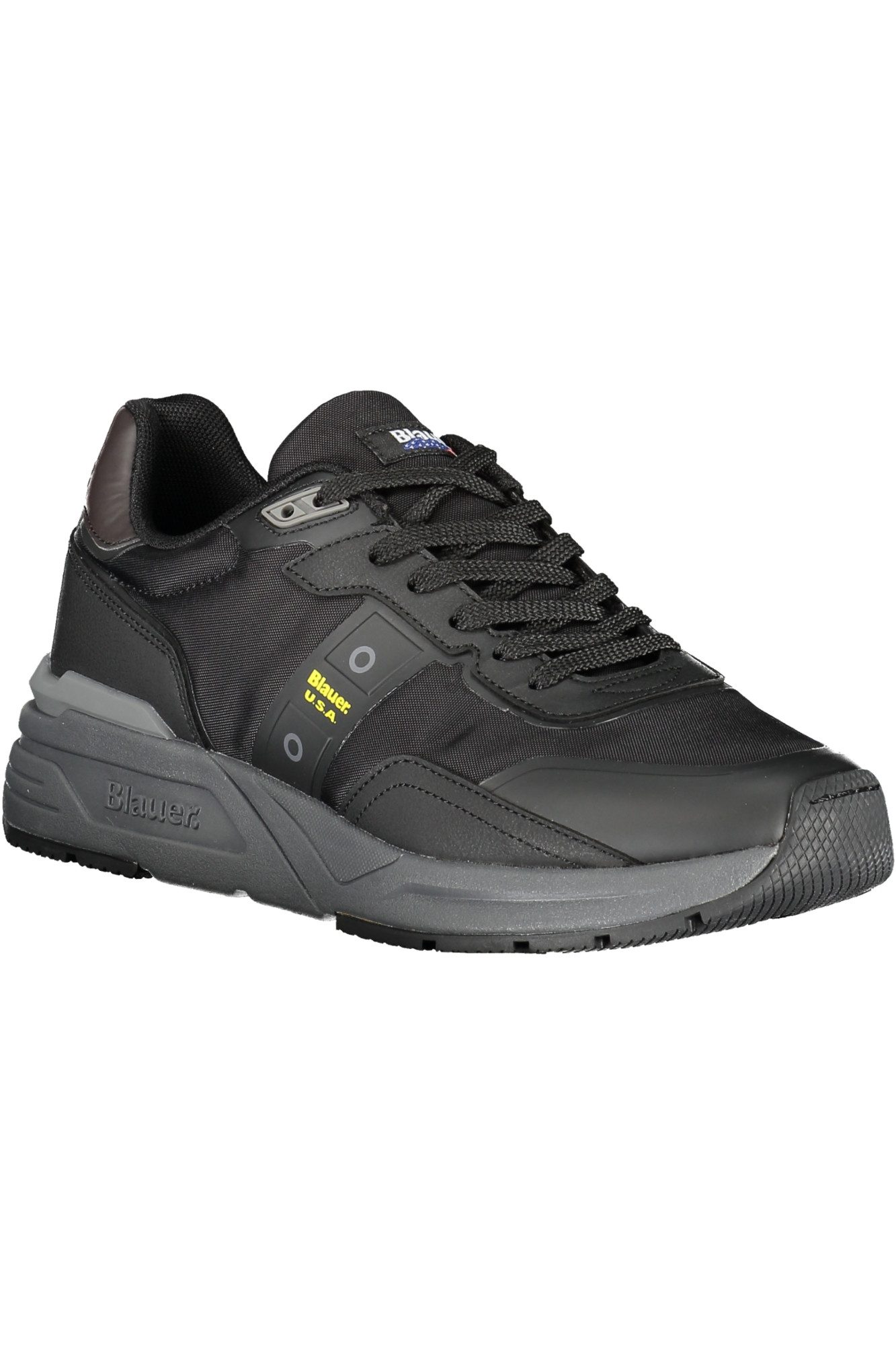 Blauer Sneaker Herren-Sportschuh Schwarz mit Kontrasten und