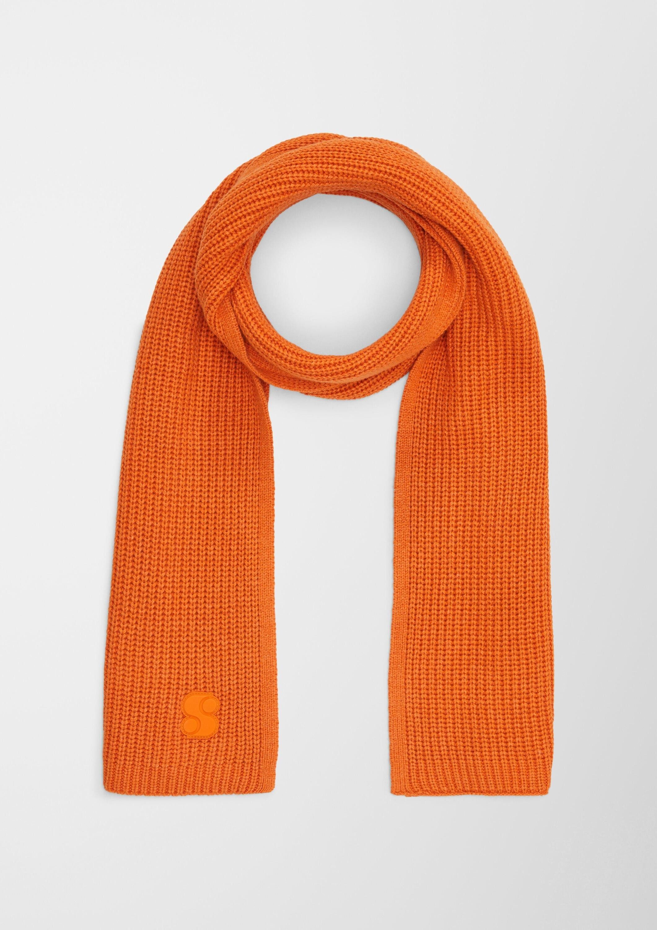 s.Oliver Schal Tuch, Strickschal aus Viskosemix