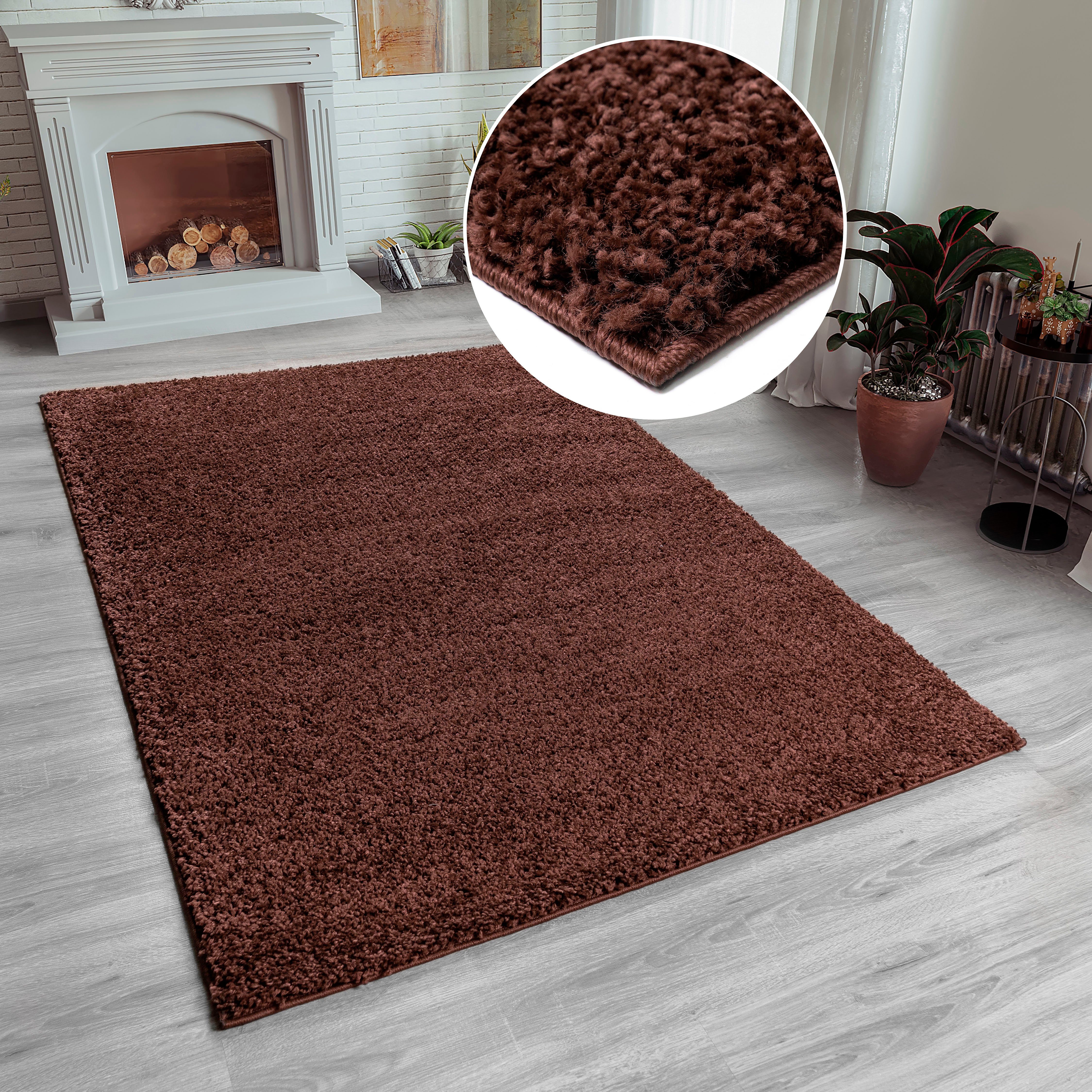 my home Hochflor-Teppich Shaggy 30, rechteckig, günstig online kaufen
