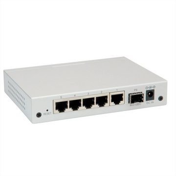 ROLINE Gigabit Ethernet Switch 6 Ports (5x 10/100/1000 + 1x SFP) Netzwerk-Switch (WebSmart)