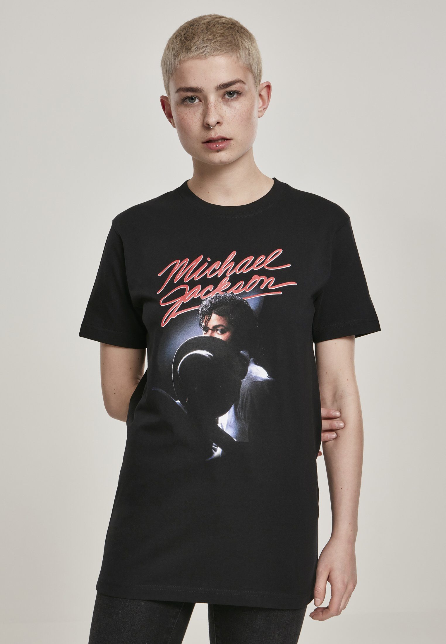 Merchcode Kurzarmshirt Damen Ladies Michael Jackson Tee (1-tlg) | T-Shirts