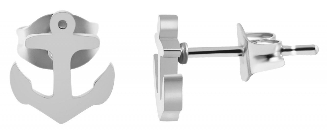 Paar Ohrhänger Neuheit 2025 - Damen Ohrstecker aus Edelstahl mit Anker