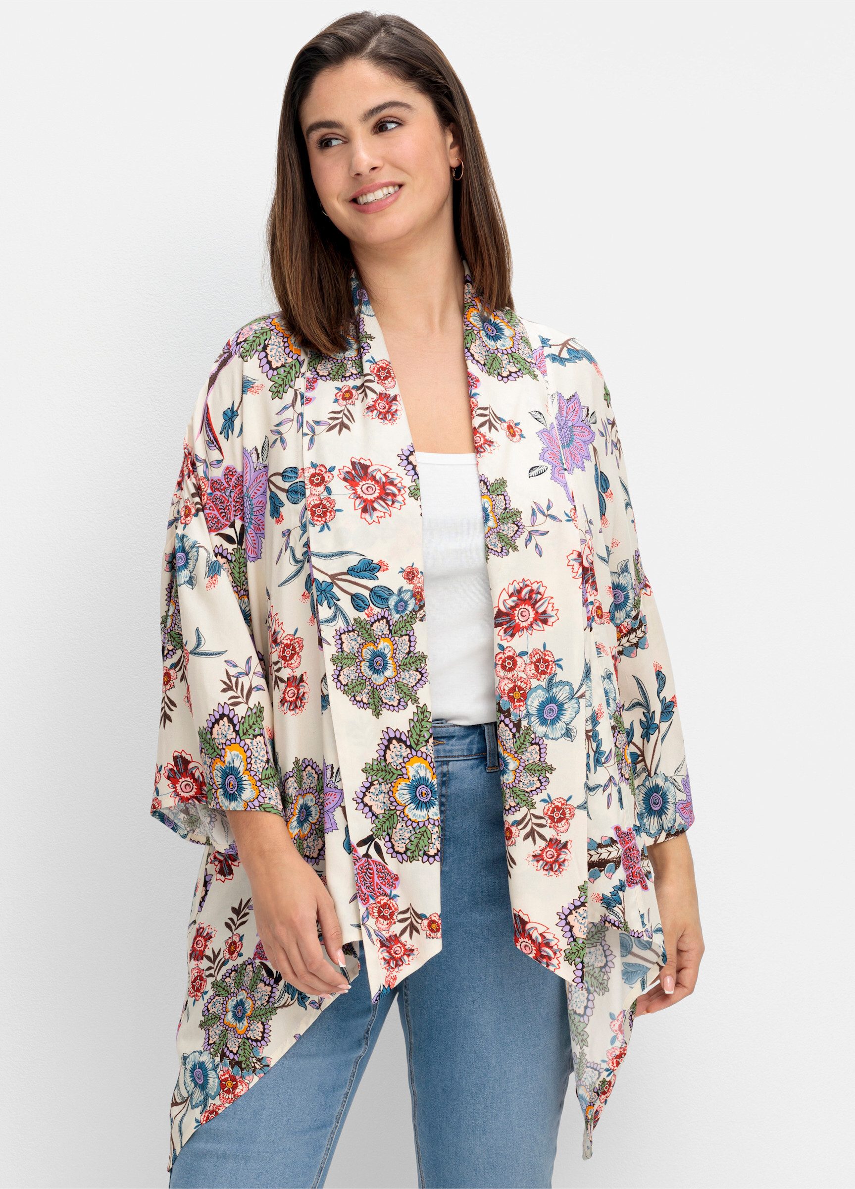 sheego by Joe Browns Klassische Bluse Longbluse 3/4-Arm günstig online kaufen