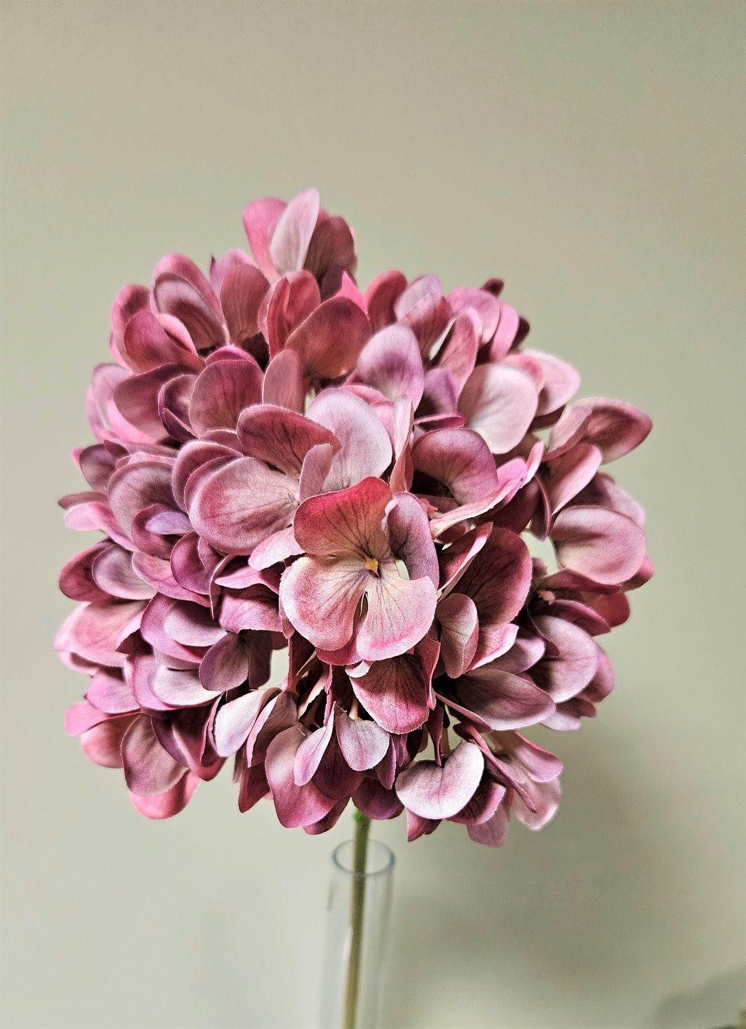 Kunstblume Künstliche Hortensie Mandisa, violett, 65cm Hortensie, artplants, Höhe 45.0 cm