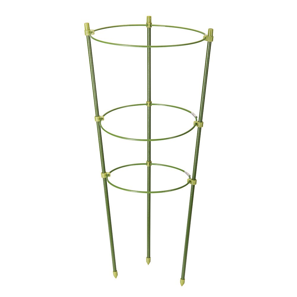 Garten-Multifunktionsgerät Staudenhalter mit drei Ringen, 450 mm 140, 155 u. 175 mm Dur