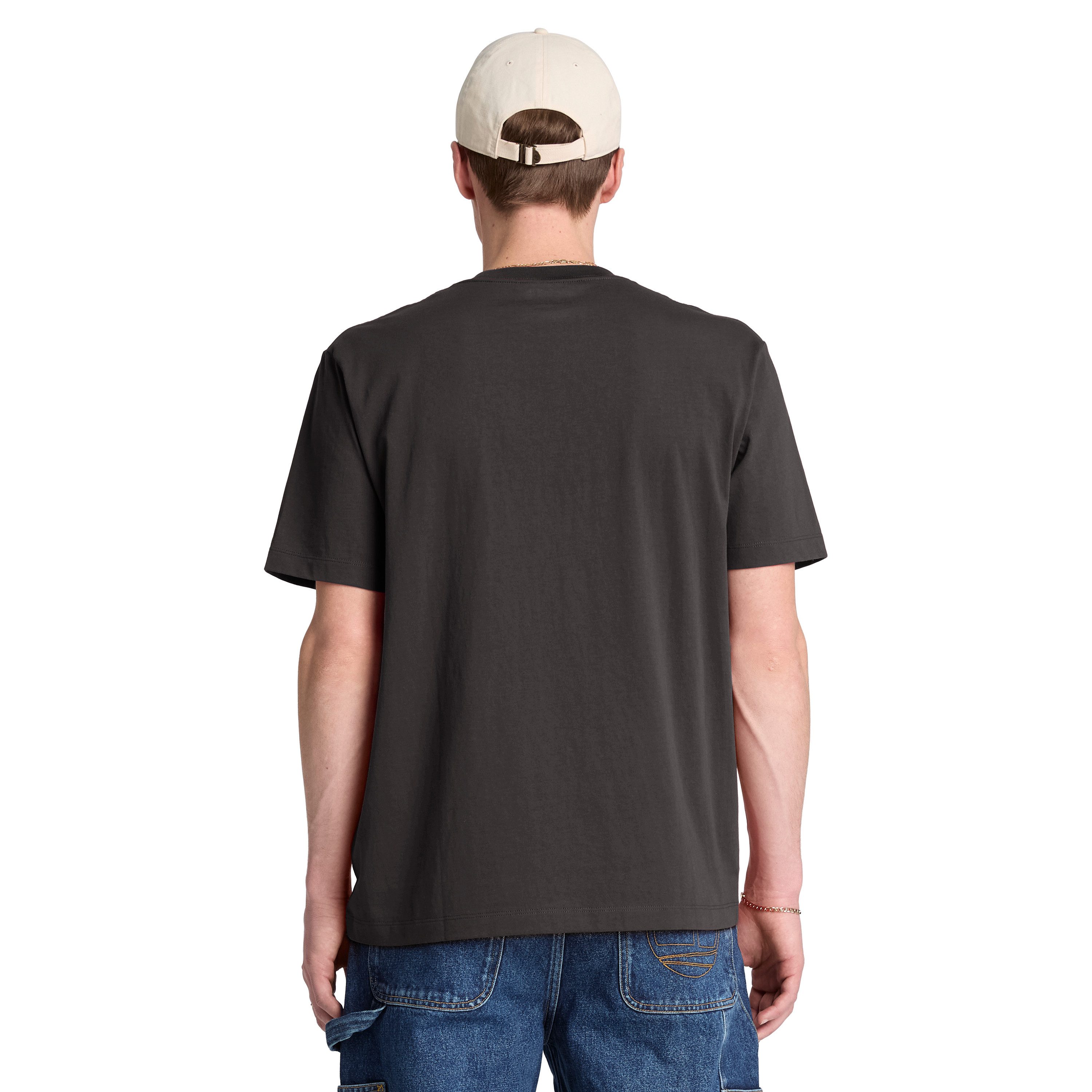 Timberland T-Shirt ESTABLISHED 1973 - SS Embroidered Tee Kurzarm, mit Rundhalsausschnitt, aus Baumwolle, normale Schnittform