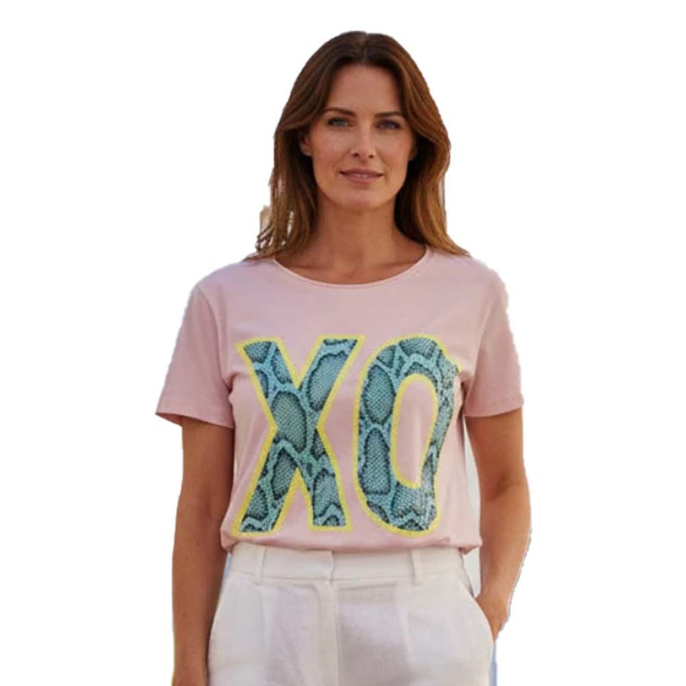 Miss Goodlife T-Shirt XO Snake MG13936 Rundhals Kurzarm mit Front- und Rück günstig online kaufen