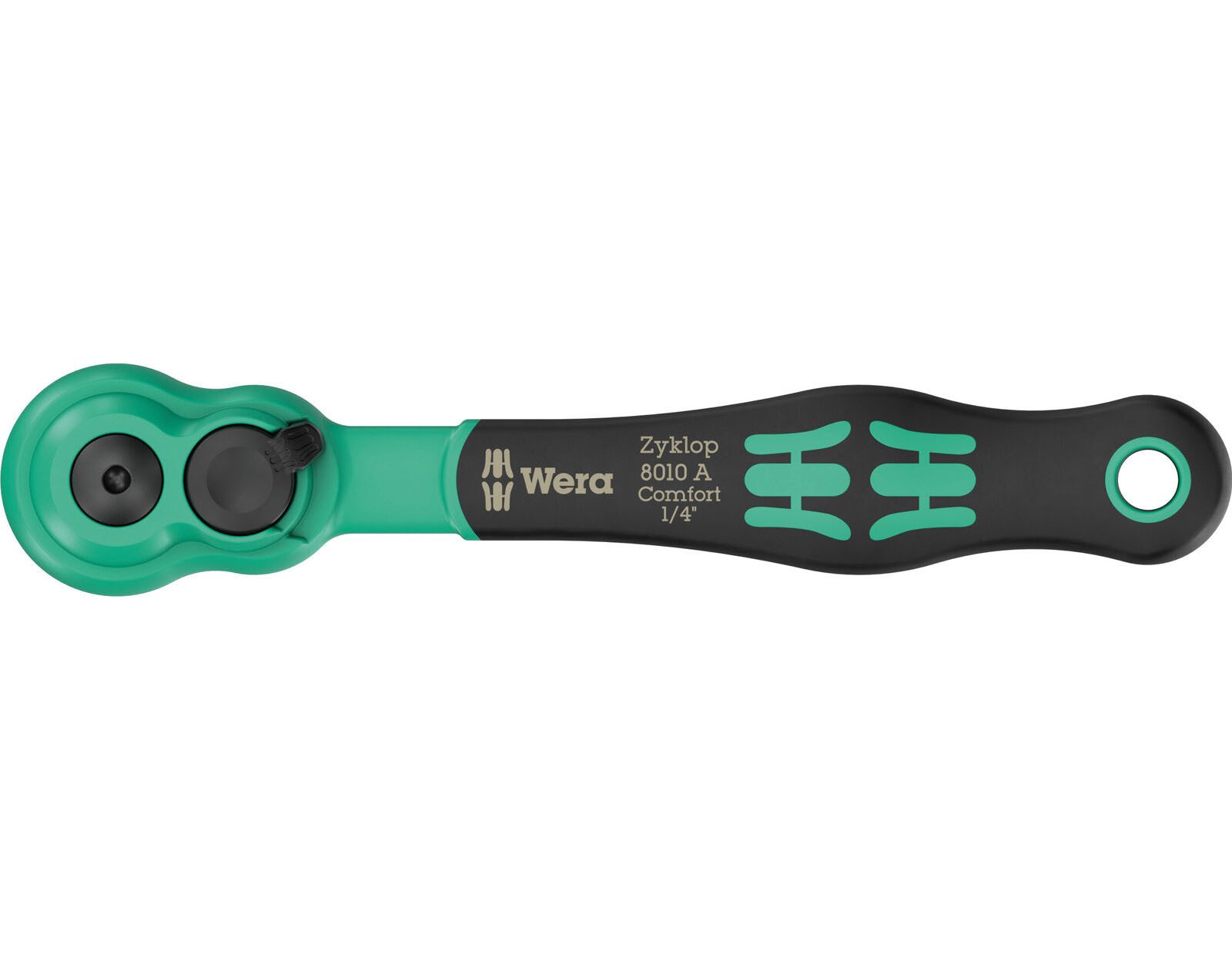 Ratsche Wera 8010 A Zyklop Comfort Knarre mit Umschalthebel 1/4"-Antrieb