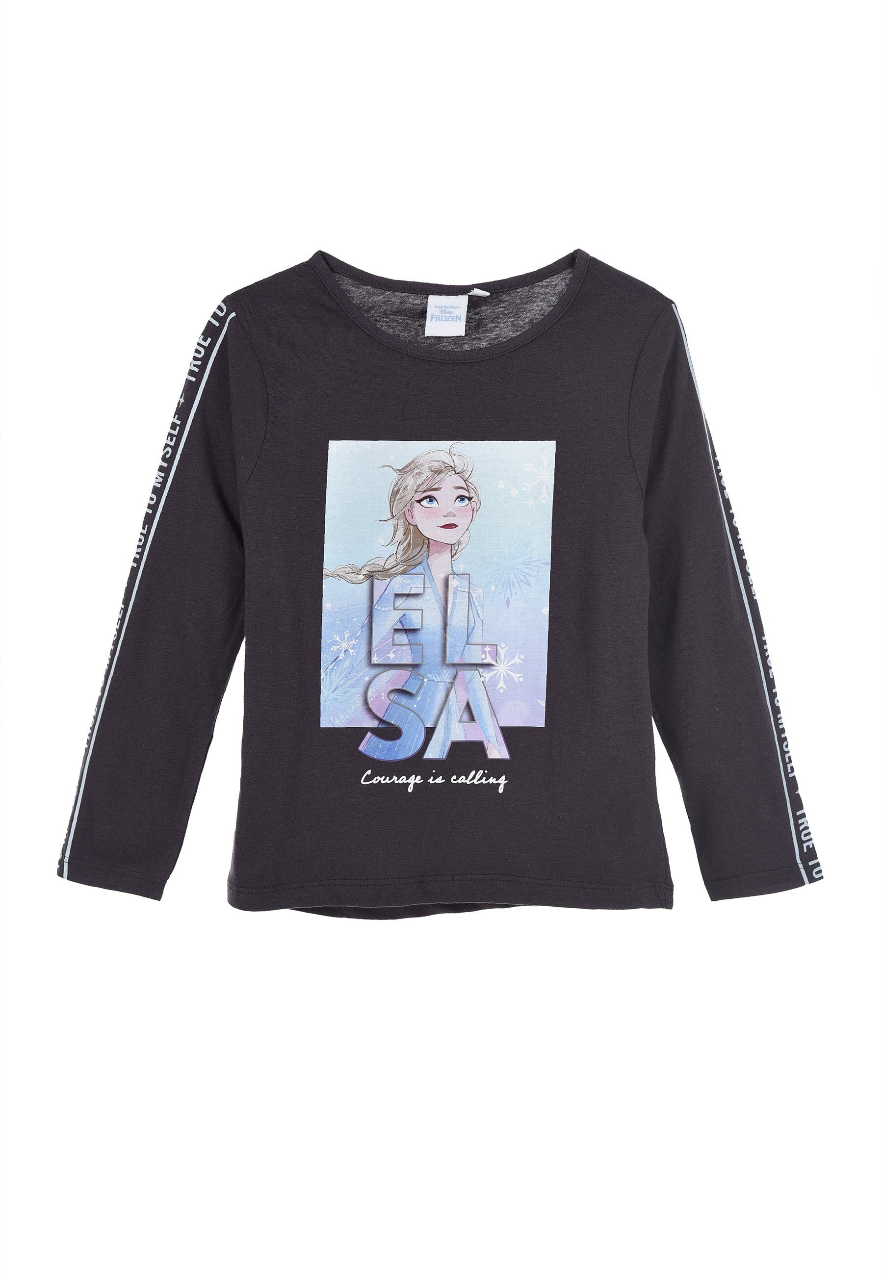 Disney Frozen Langarmshirt Eiskönigin Anna & Elsa Kinder Mädchen Oberteil Langarm Shirt