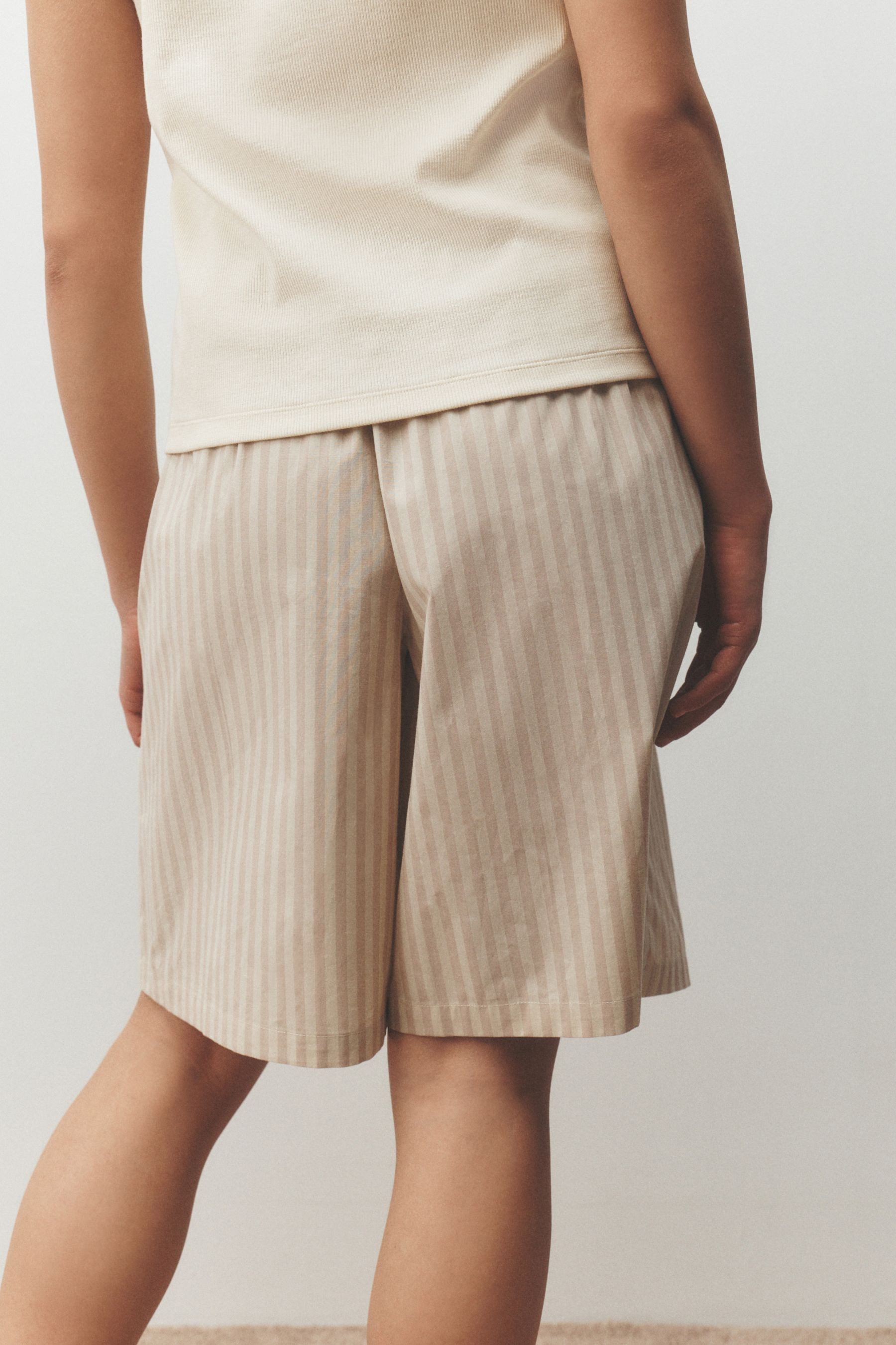 Next Pyjamashorts 2er-Pack längere Bermudashorts aus Baumwolle (2-tlg)