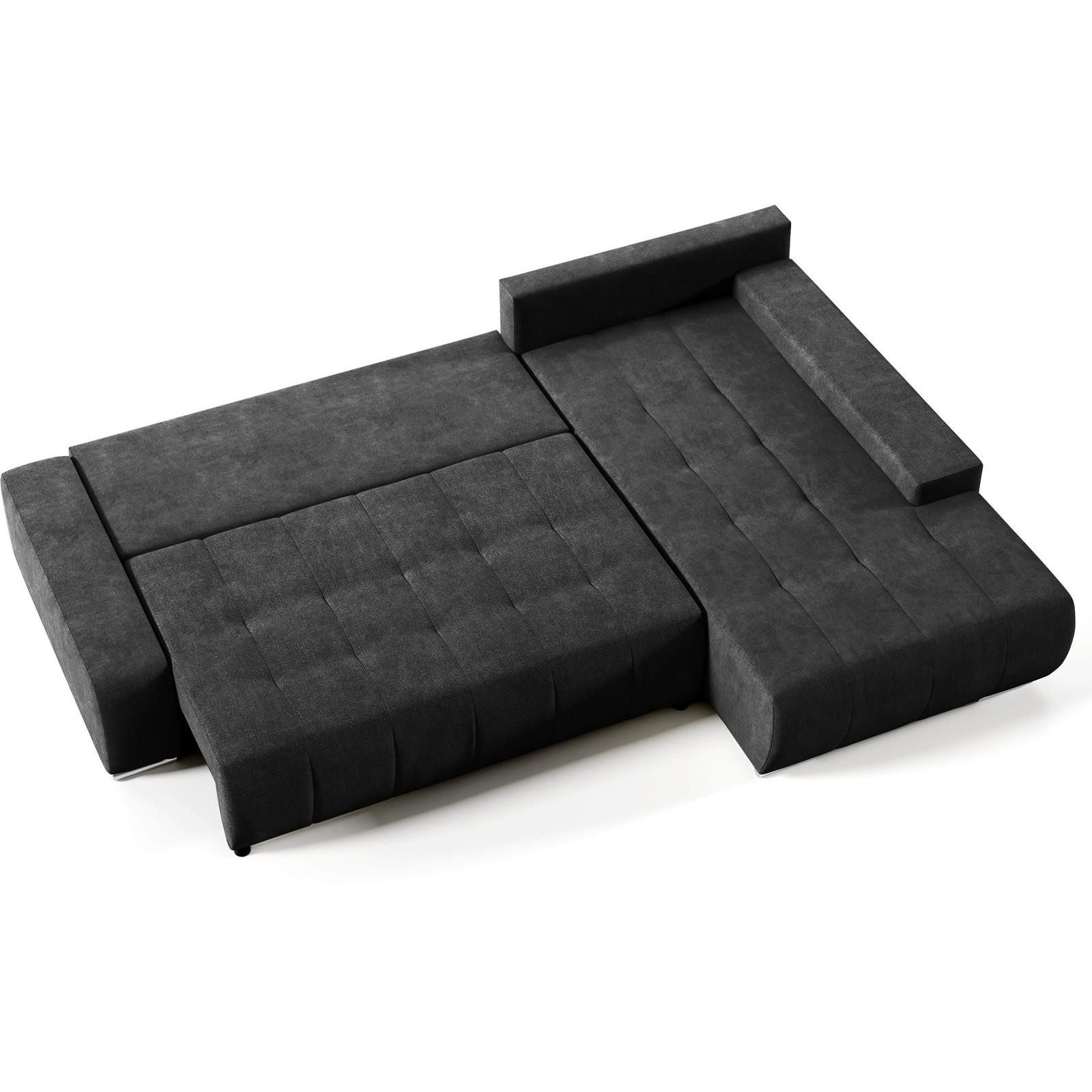 Beautysofa Ecksofa Draco L mit Schlaffunktion, in pflegeleichten Stoffen, Bettkasten