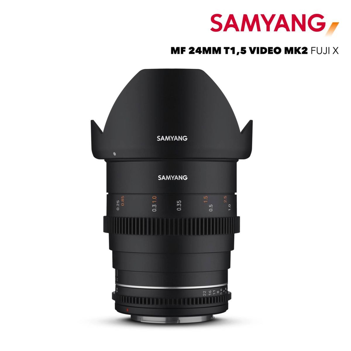 Samyang MF 24mm T1,5 VDSLR MK2 Fuji X Objektiv