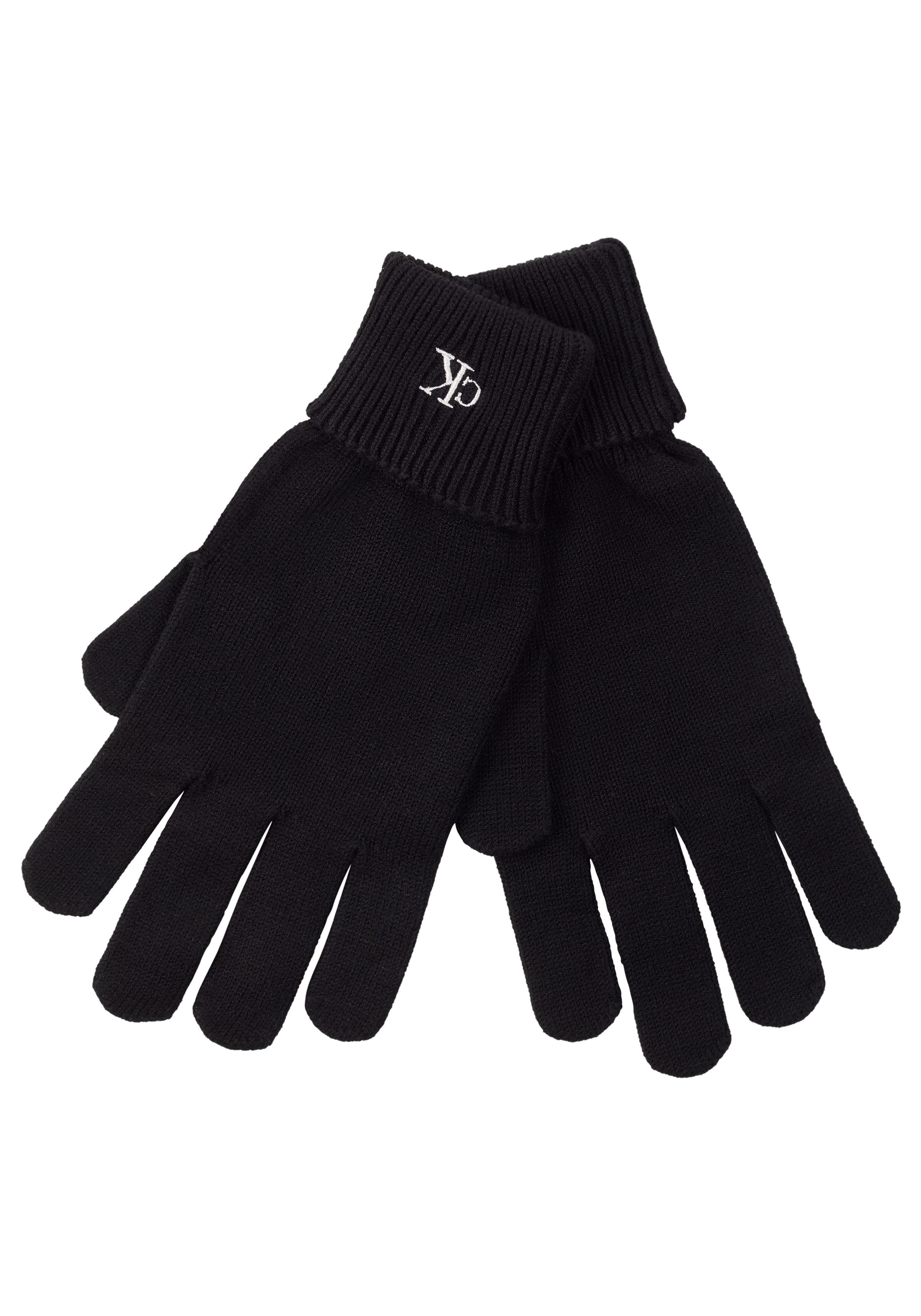 Calvin Klein Strickhandschuhe CK FINE RIB GLOVES Fingerhandschuhe günstig online kaufen