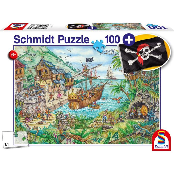 Schmidt Spiele Puzzle In der Piratenbucht 100 Puzzleteile