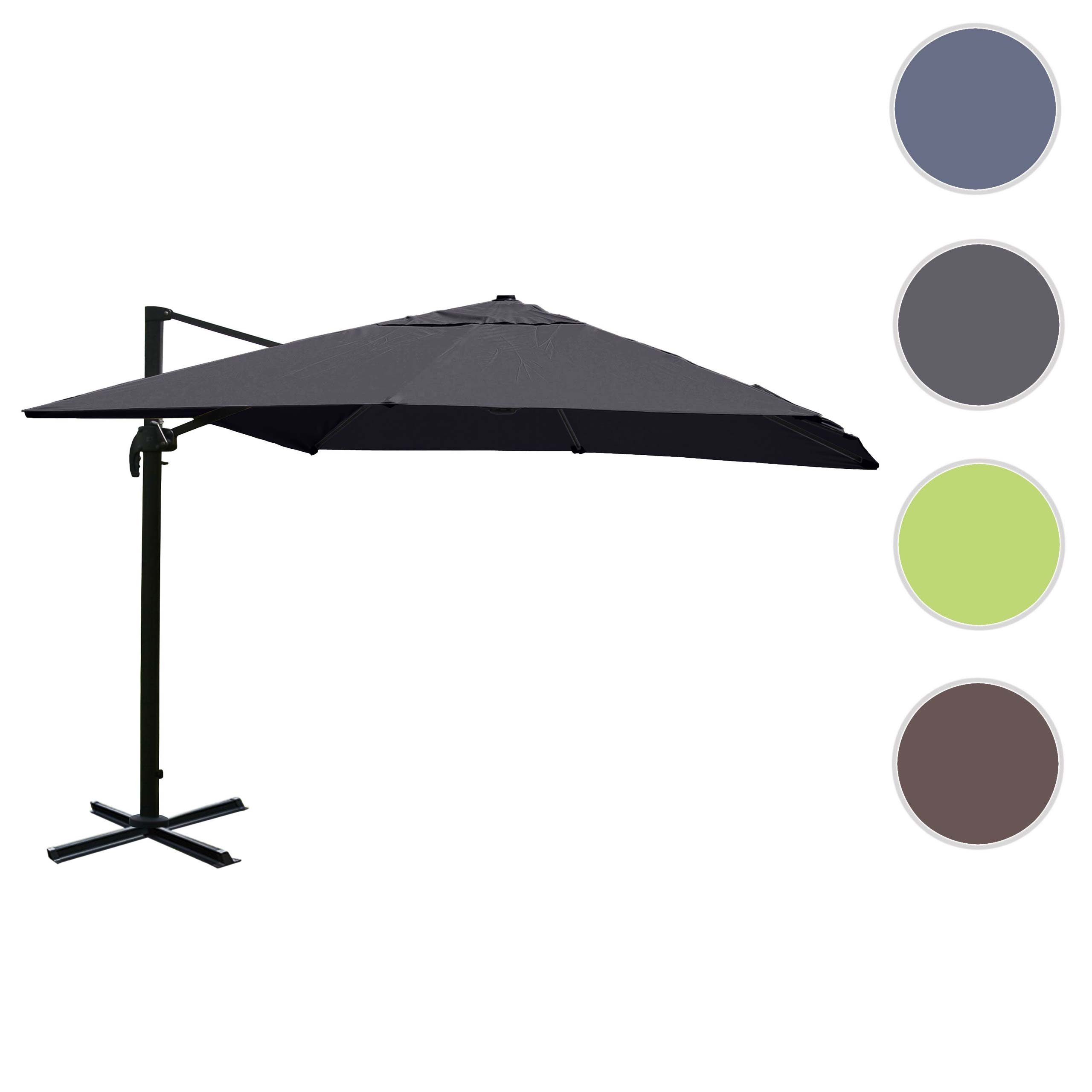 Thumbnail - MCW Ampelschirm MCW-A96-12, LxB: 300x300 cm, 5-facher Höhen-/ Neigungswinkelverstellung, Windwiderstandsklasse 2