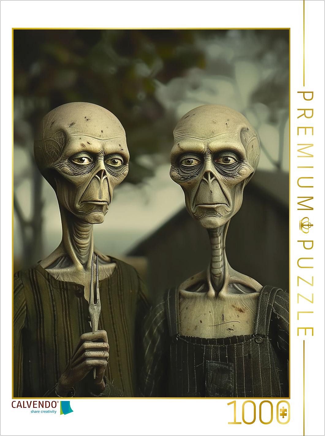 CALVENDO Puzzle CALVENDO Puzzle Alien Gothic, 1000 Teile Lege-Größe 64x48cm Foto-Puzz, 1000 Puzzleteile