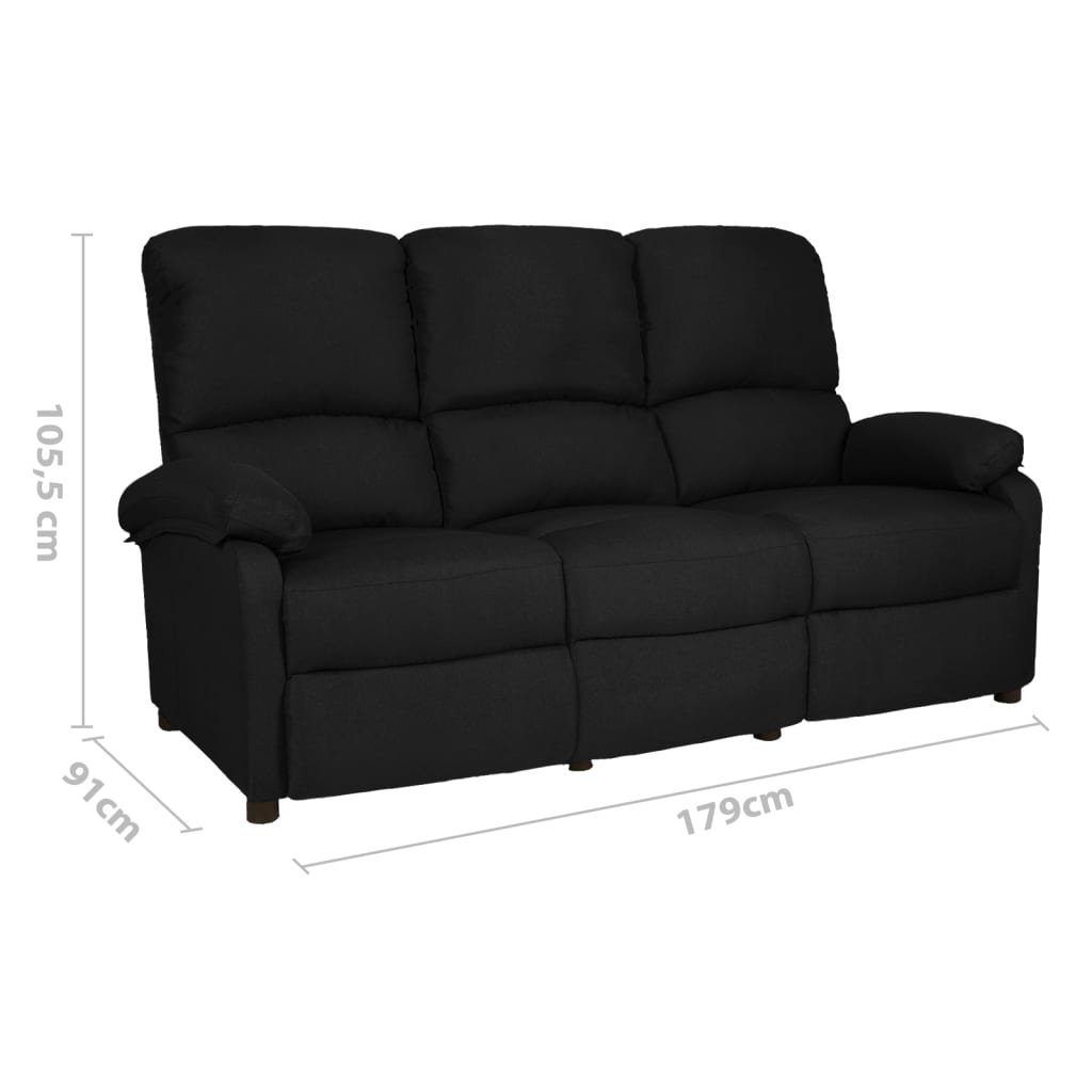 Relaxsofa verstellbar 3er Sofa Liegesofa vidaXL Verstellb Couch 3-Sitzer-Sofa Sofa