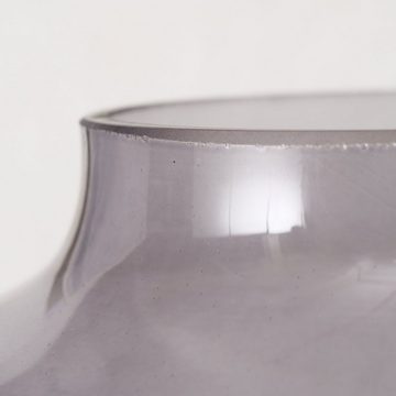 BOLTZE Dekovase "Grigio" aus Glas in dunkelgrau H27cm, Vase