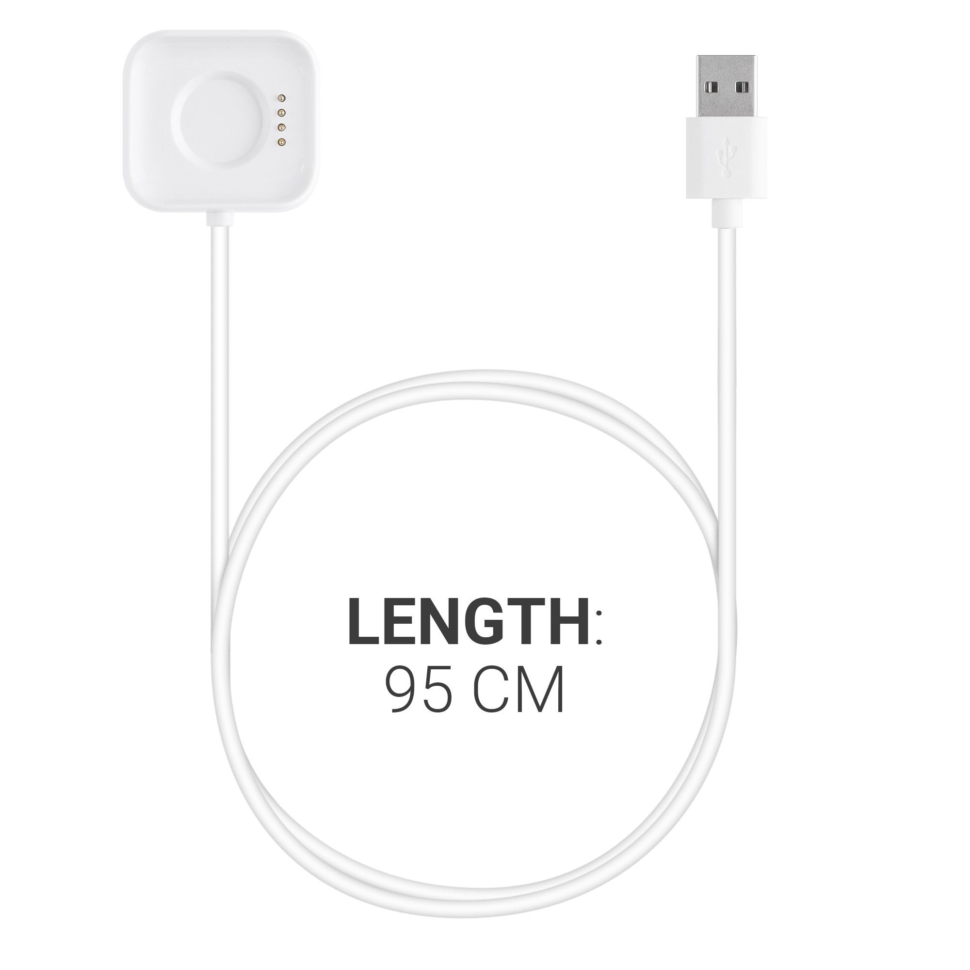 (41mm) 1 - für USB Smart Elektro-Kabel, Watch Fitnesstracker Oppo Charger Ladekabel Kabel Ersatzkabel kwmobile Aufladekabel - Watch Weiß
