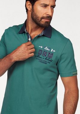 Man's World Poloshirt in Piqué-Qualität mit Kontrastkragen