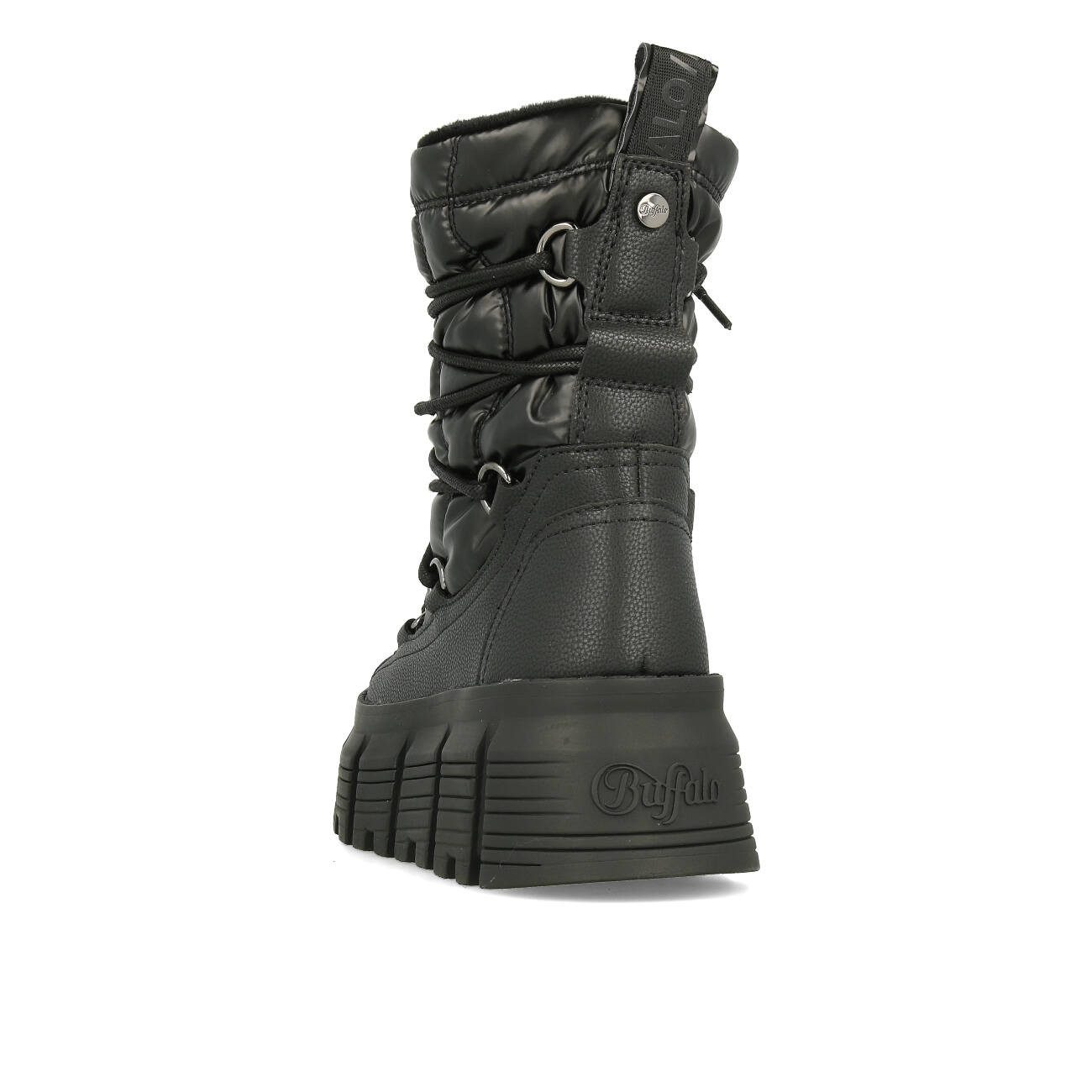 Buffalo Buffalo AVA Puffer Hike Vegan Damen Black Ankleboots