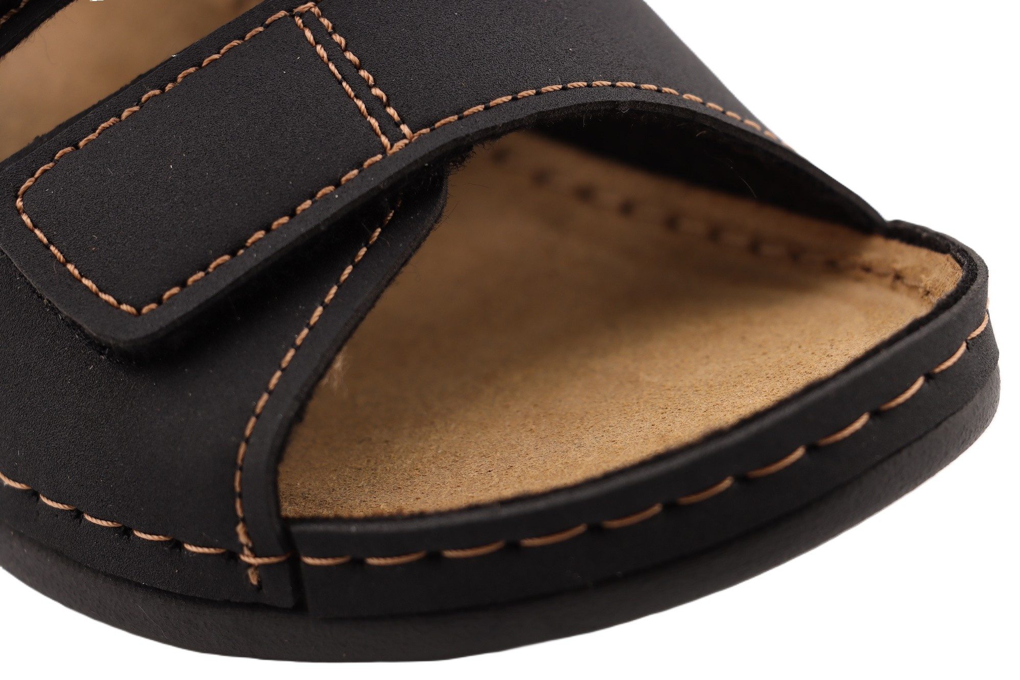 INBLU Klettverschluss Pantolette Hausschuh