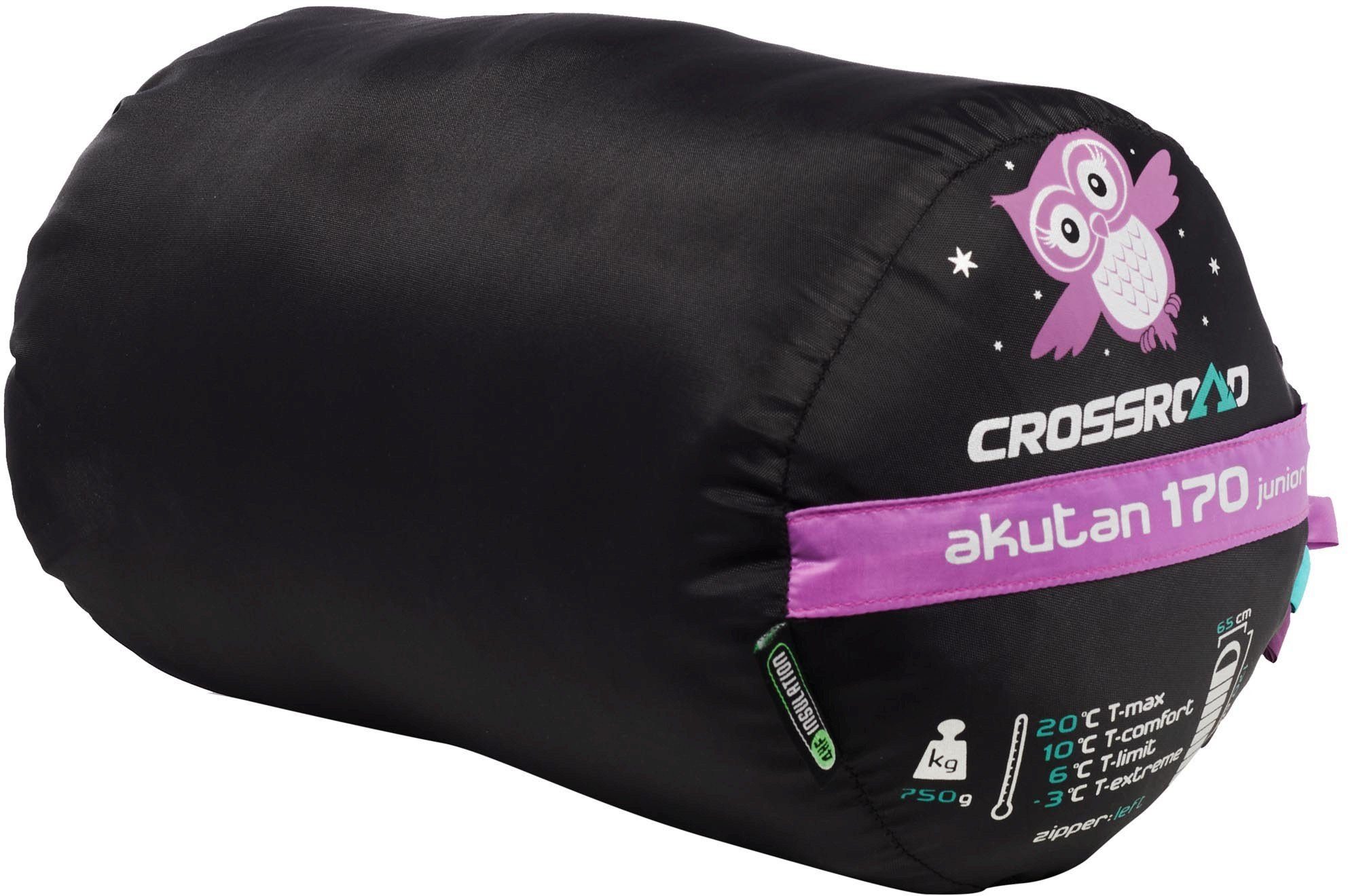 Crossroad Mumienschlafsack Crossroad Akutan Deckenschlafsack Mädchen Schlafsack pink EULE – Bild 5 von 5