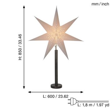 STAR TRADING LED Dekolicht Elice, Star Trading Stehlampe Weihnachtsstern Elice von Star Trading, 3D Papi