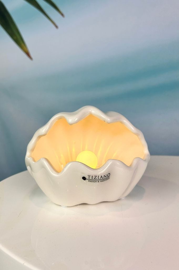 TIZIANO - DESIGN & EMOTIONS Dekofigur Muschel Salino LED farblich sortiert