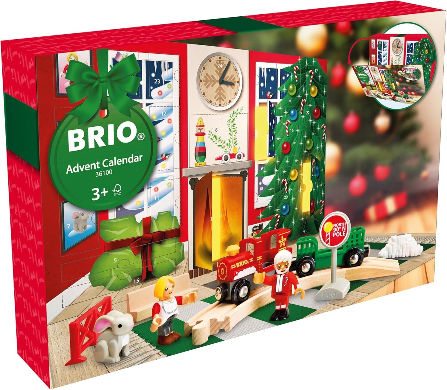 BRIO® Spielzeug-Adventskalender 36100 Zugset Eisenbahn Zubehör – Bild 4 von 5