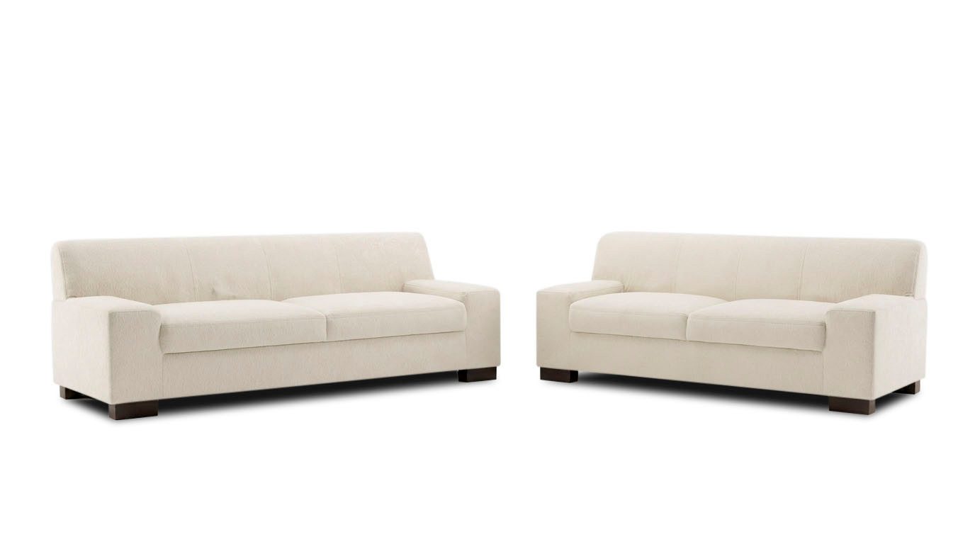 OTTO home Polstergarnitur Faxe, (Set, 2-tlg), Polstergarnitur 3+2 Faxe mit Holzfüßen