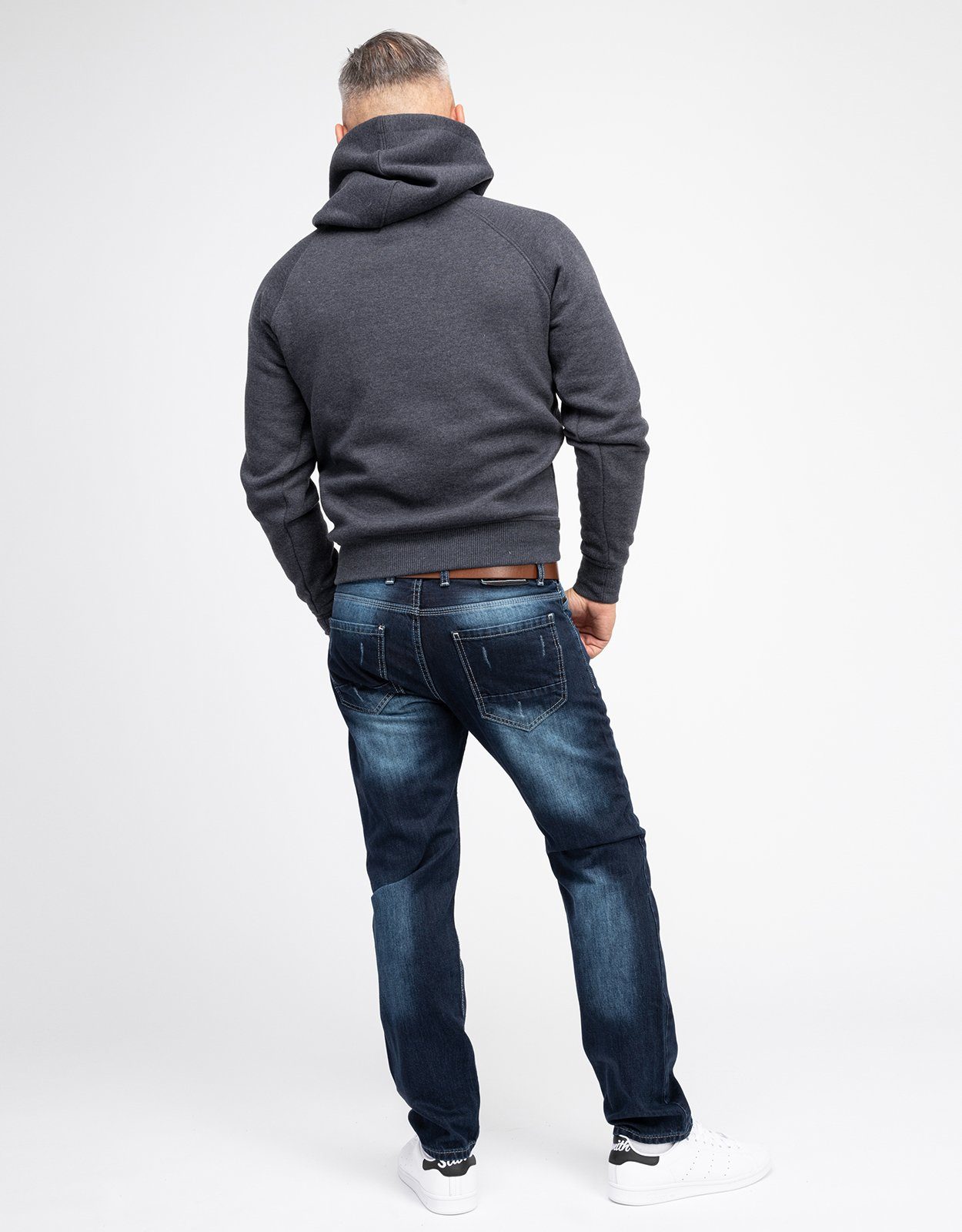 Rock Creek Straight-Jeans Herren Jeans Stonewashed Blau RC-2091 – Bild 4 von 4
