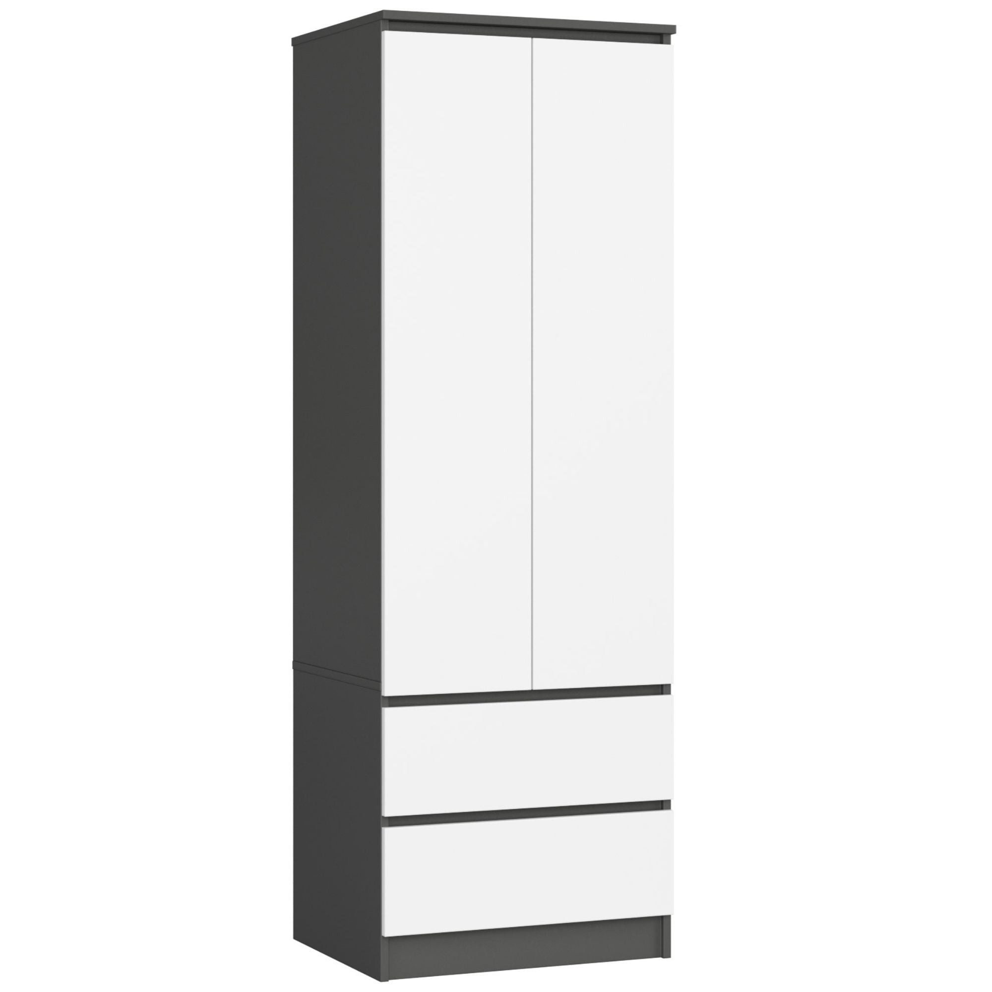 Raumhirsch Furniture Kleiderschrank Eleganter Kleiderschrank - Robuster Garderobenschrank - 3 Türen (viele Farbvarianten - Maße: 60 x 180 x 51 cm) - Hochwertig & stabil