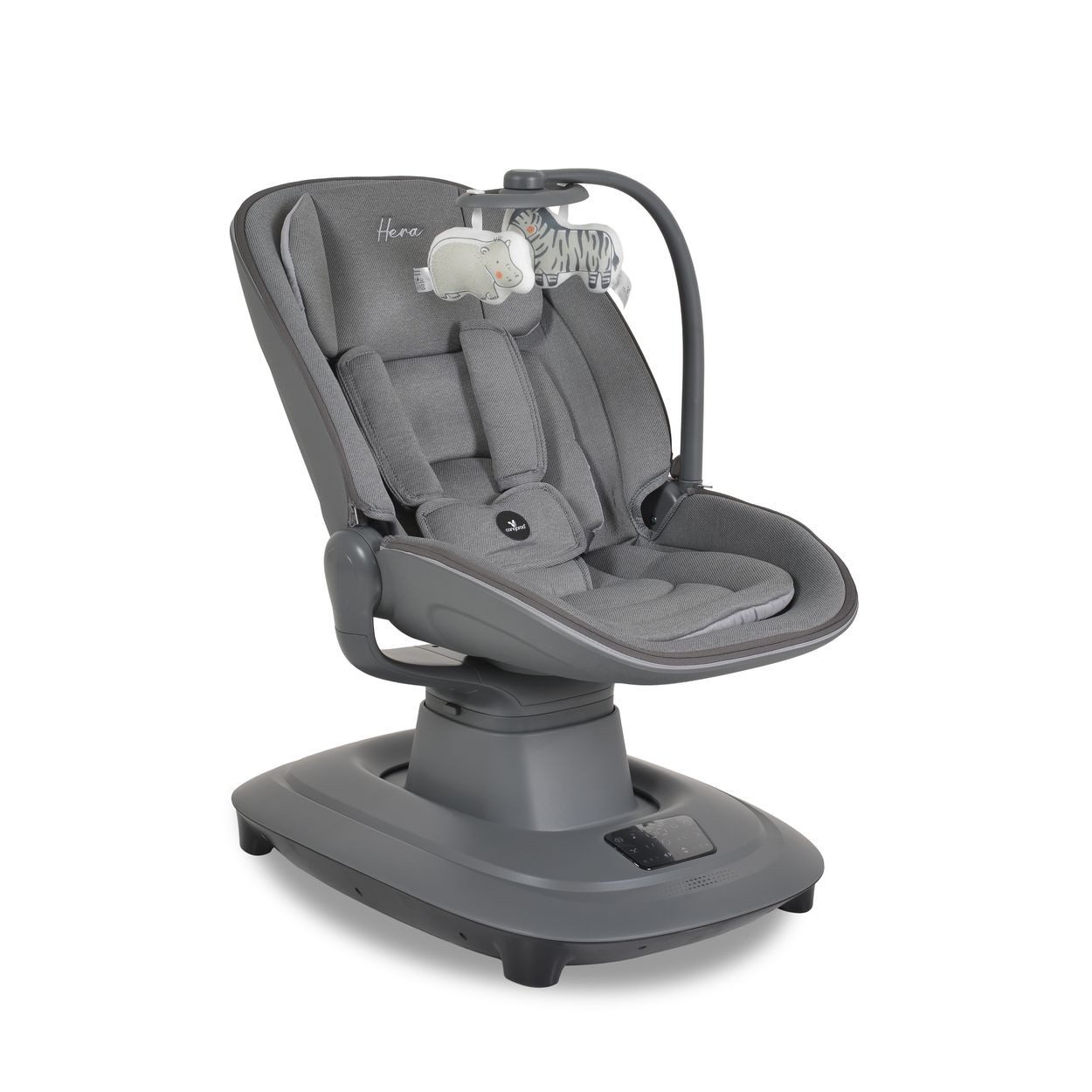 Cangaroo Babywippe Babywippe Hera elektrisch, Musik, Moskitonetz, 360-Grad-Drehung, Timer