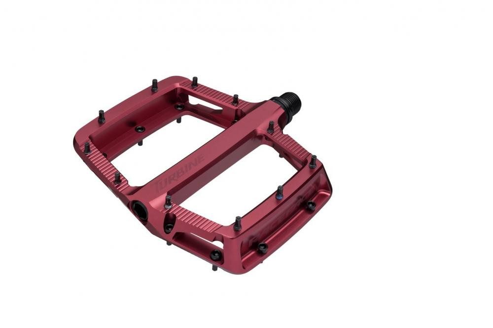 Race Face Plattformpedale Race Face Turbine Plattform-Pedal, red - leichtes Flat-Pedal für präzi