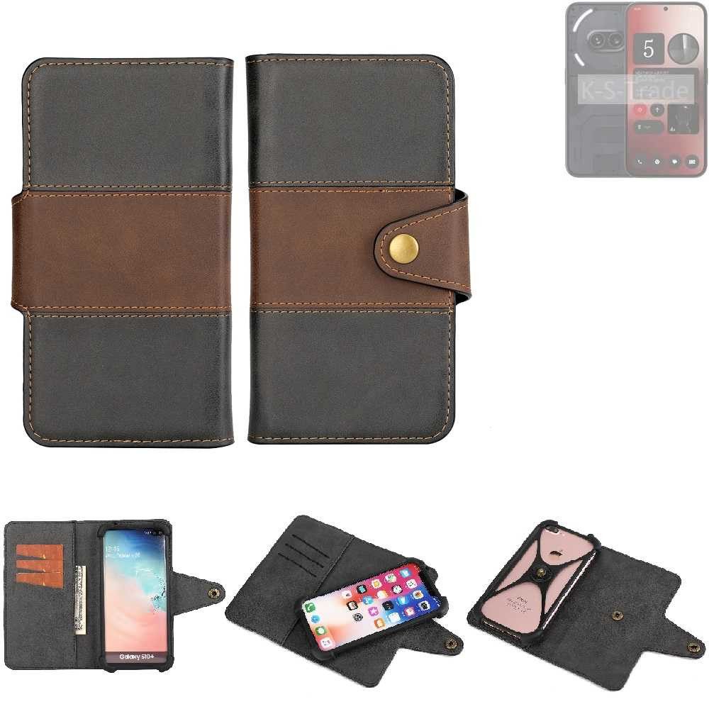 K-S-Trade Handyhülle für Nothing 2a, Handyhülle Schutzhülle Hülle Bookstyle Wallet-Case Bumper