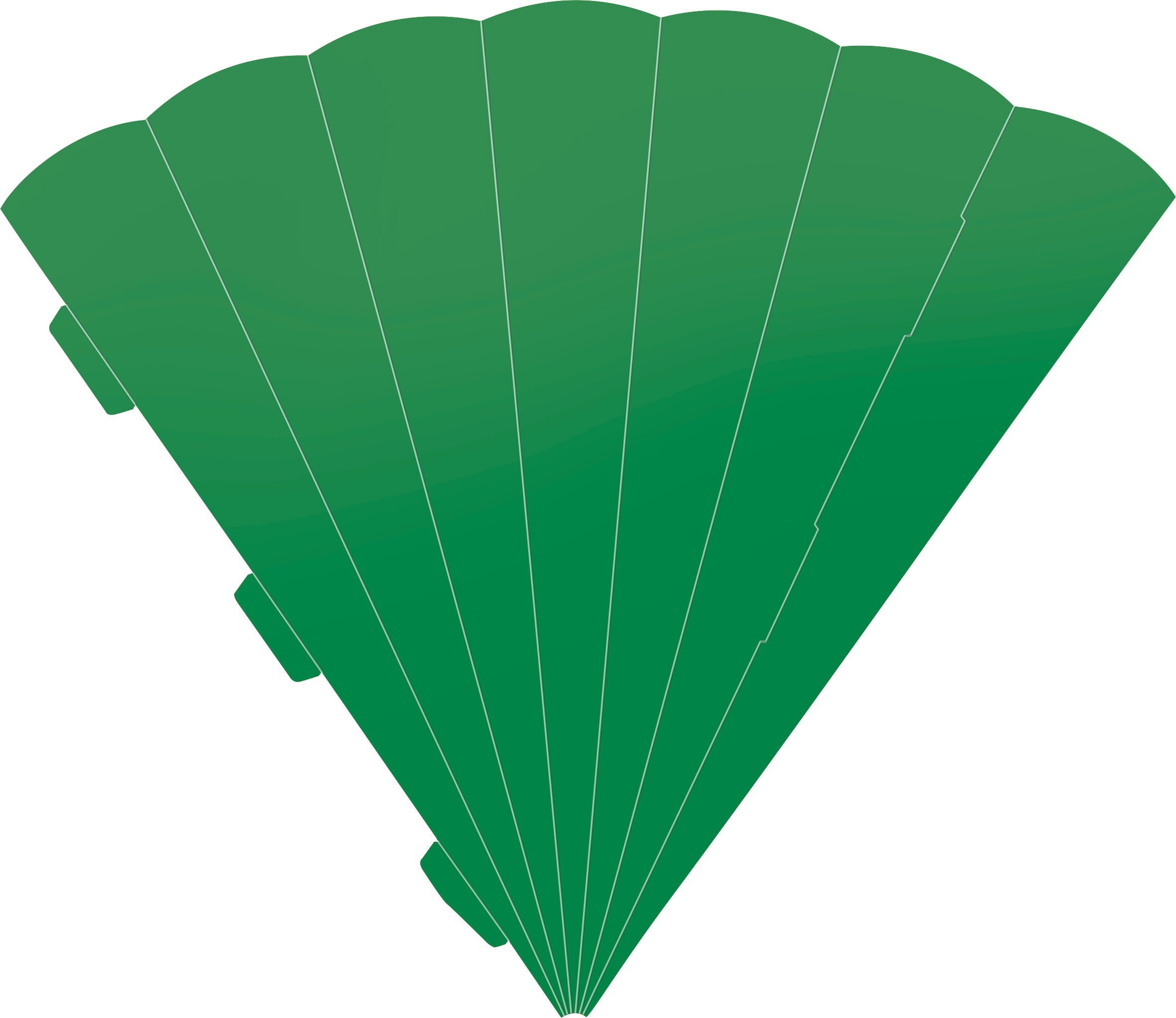 Heyda Schultüte Schultüten-Zuschnitt, 69 cm Grün