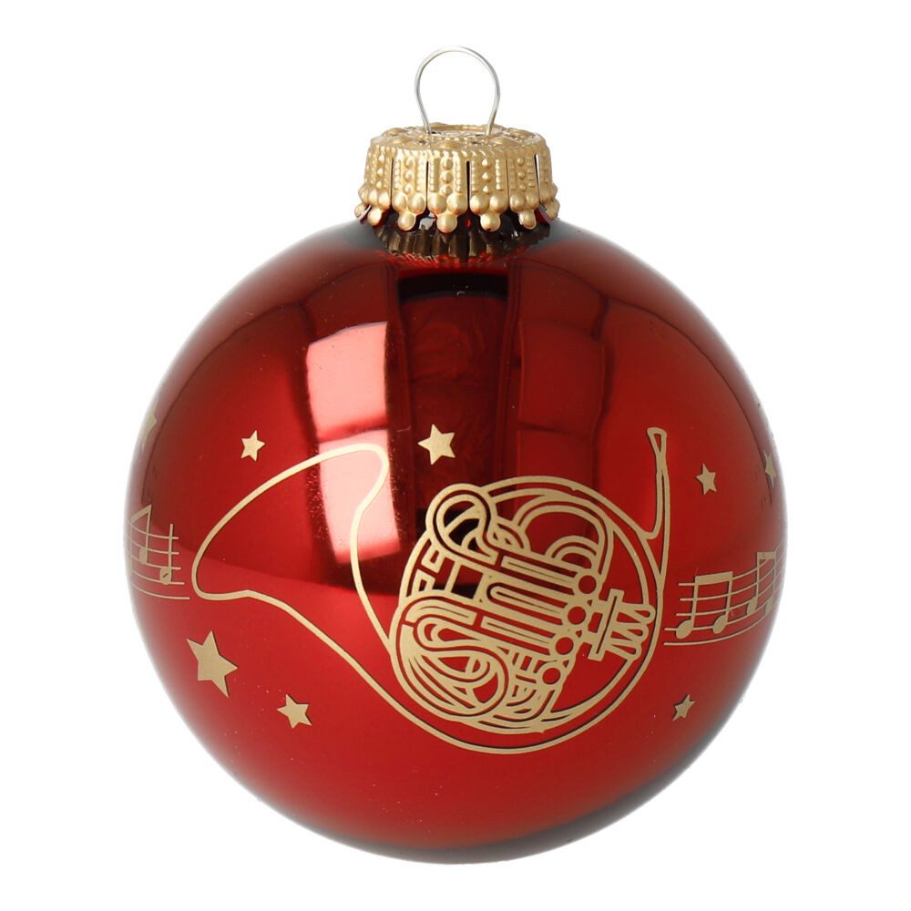 mugesh Weihnachtsbaumkugel Weihnachtskugel Kling Glöckchen mit Instrument, für Musiker