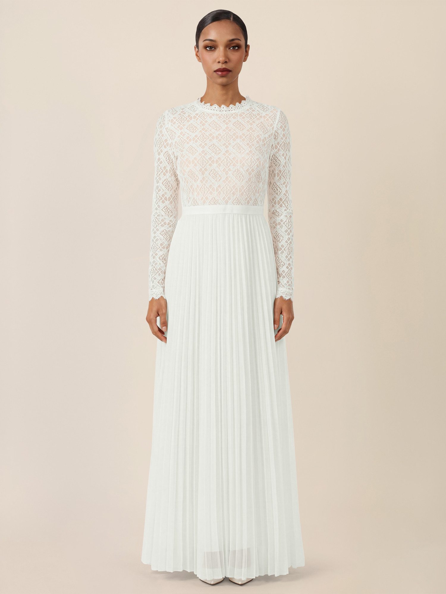 Apart Abendkleid Spitzenkleid mit Plissee-Rock günstig online kaufen