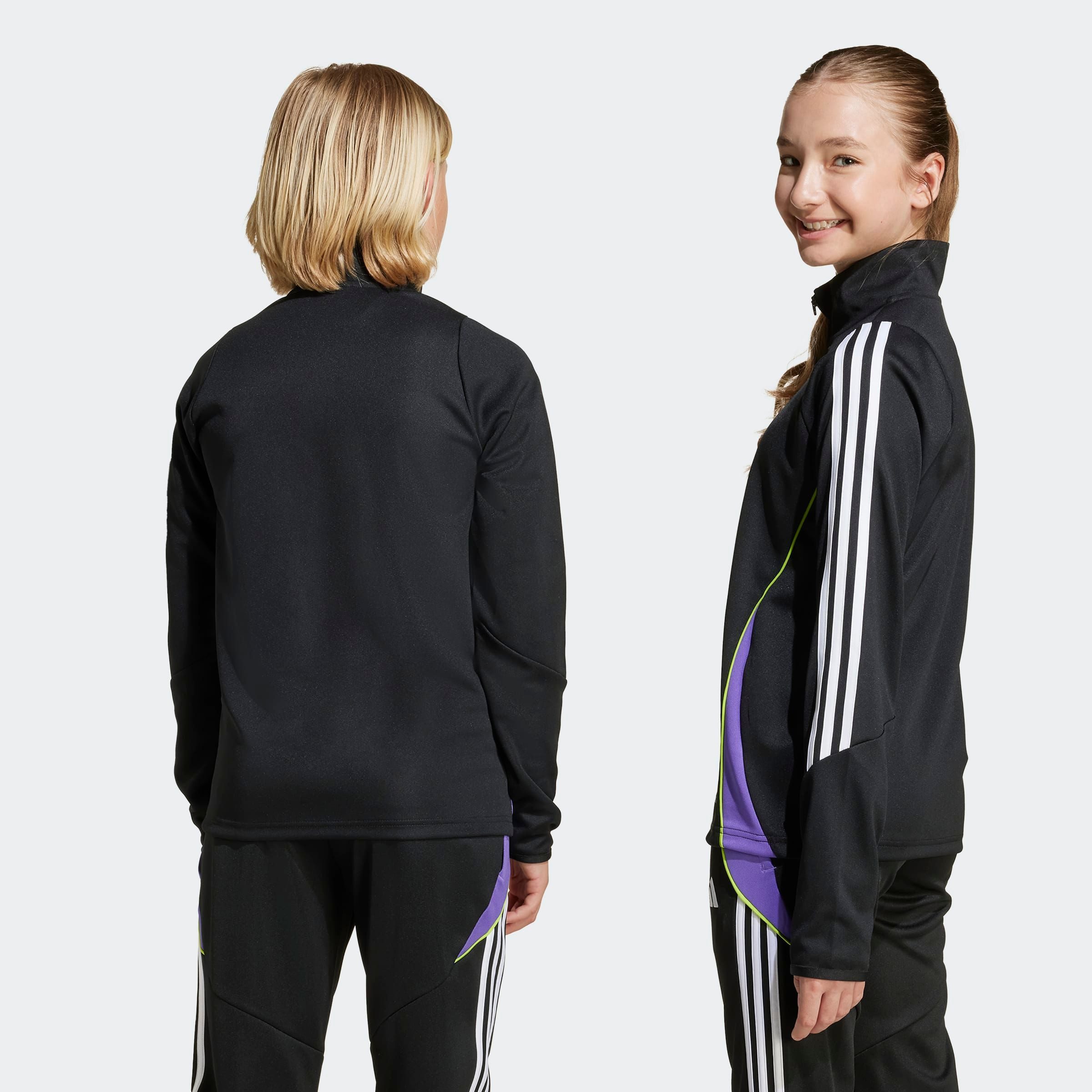 adidas Performance Trainingsshirt TIRO 24 KIDS TRAININGSOBERTEIL schmaler Schnitt, mit Reißverschluss, atmungsaktiv – Bild 4 von 5