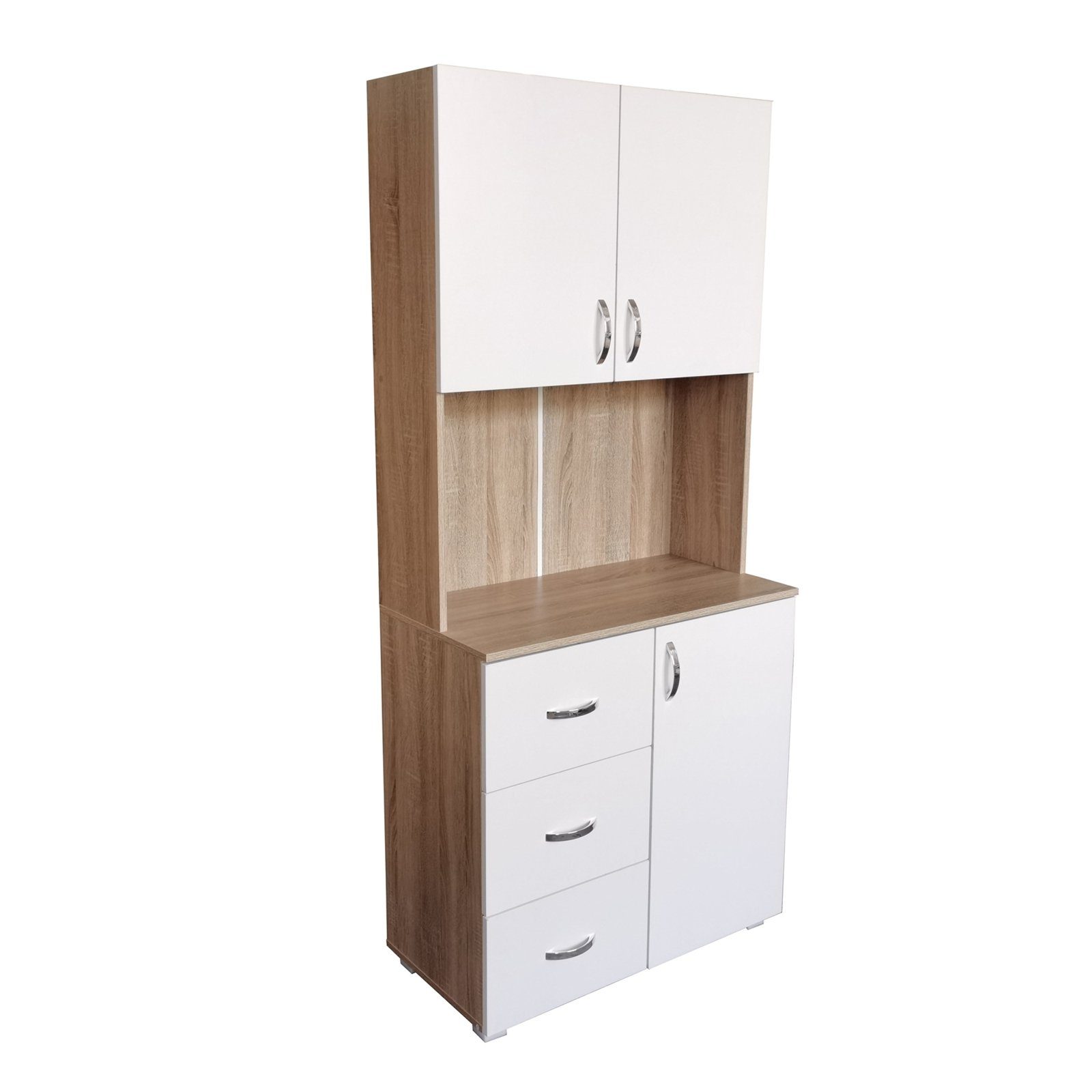 HTI-Living Hochschrank Küchenschrank Weiß/Sonoma Blanca (Stück, 1-St., 1x S günstig online kaufen