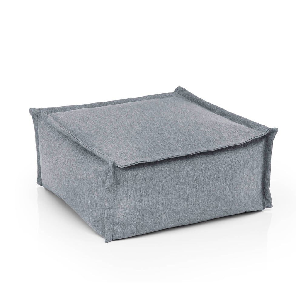 Lumaland Sitzsack Olefin Collection, kleiner Sitzhocker Outdoor Cube, wetterfest, 150 L, Mini-Sitzsack, UV-, chlor-, salzwasserresistentes Olefin-Polymergewebe