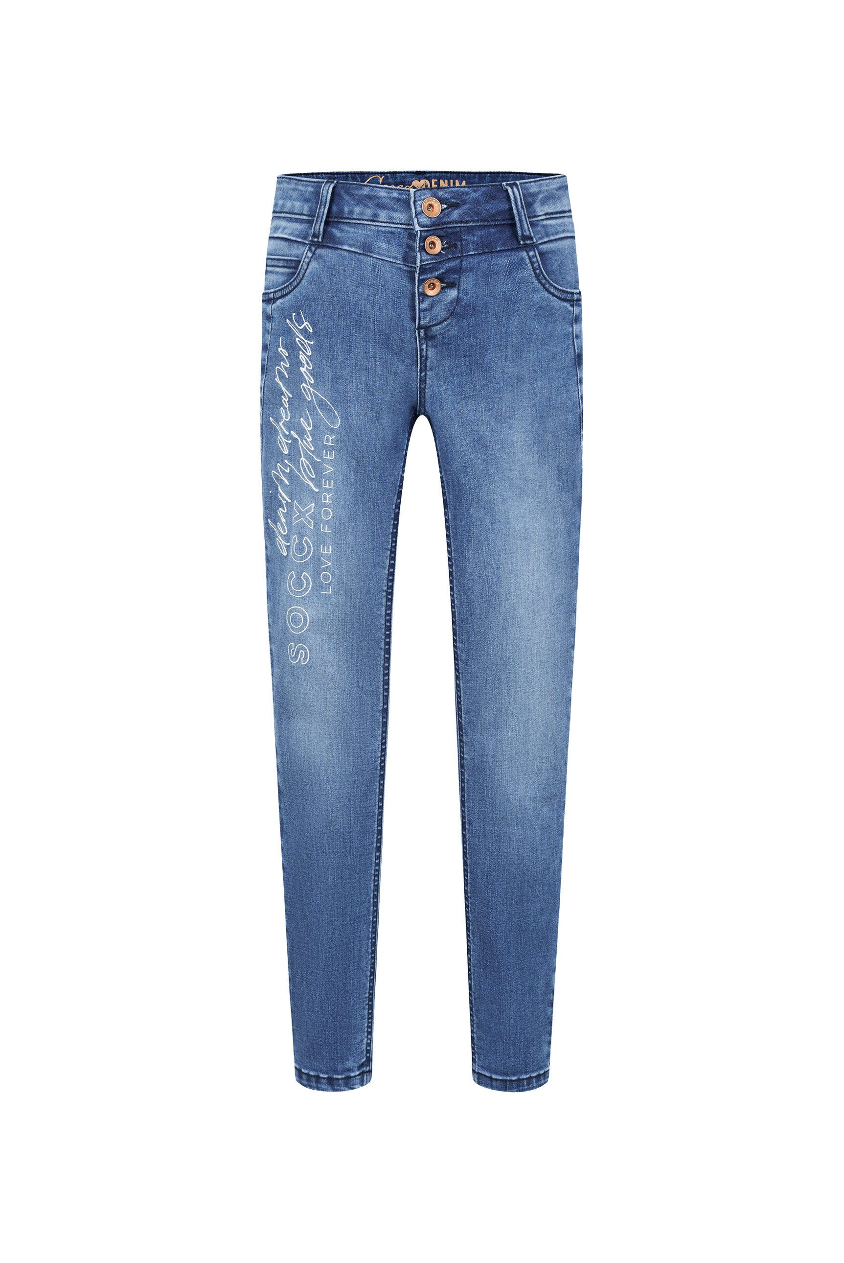 SOCCX Slim-fit-Jeans mit normaler Leibhöhe