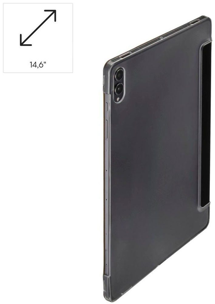 Hama Tablettasche Tablethülle für Samsung Galaxy Tab S11 Ultra 14,6 Zoll Schwarz, Standfunktion, Stiftfach, Auto Wake Sleep, transparente Rückseite
