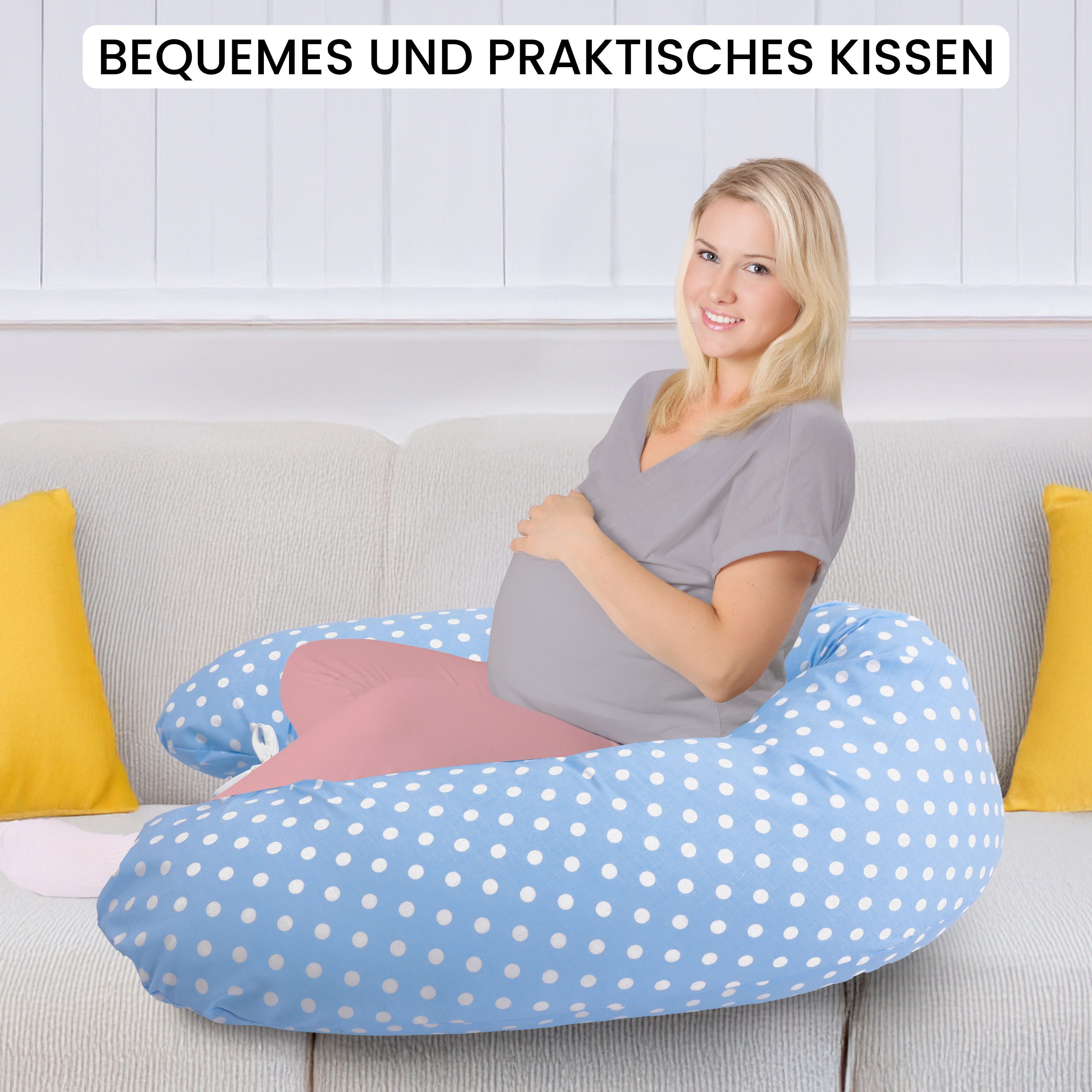 Amilian Stillkissen XXL - Seitenschläferkissen - Schwangerschaftskissen - L günstig online kaufen