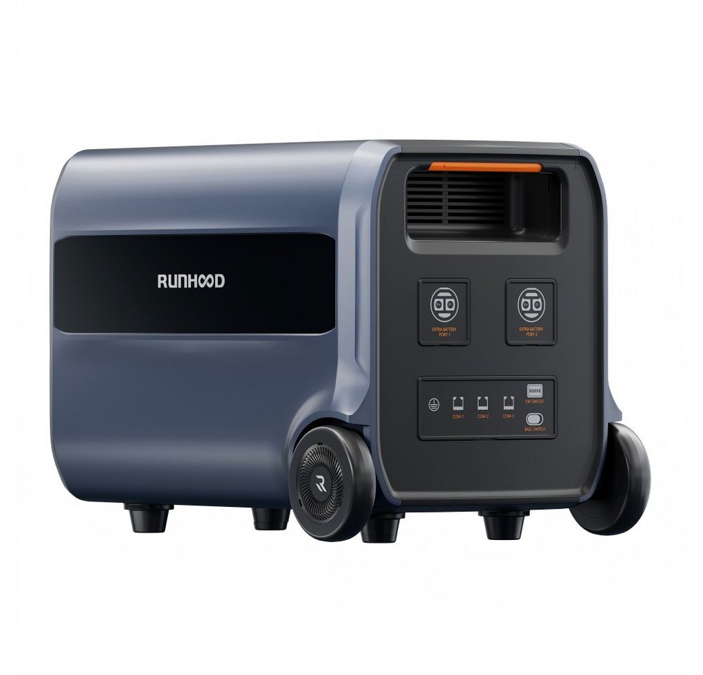 Thumbnail - RUNHOOD Balkonkraftwerk Runhood 2,4kWh F2400,Balkonkraftwerkspeicher,mobile Powerstation, 1800 W, LiFePO4, (LiFePO4, Run...