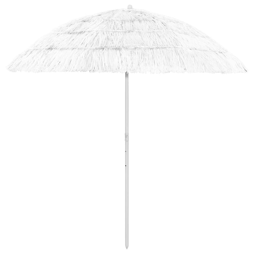 vidaXL Sonnenschirm Sonnenschirm Hawaii Weiß 240 cm