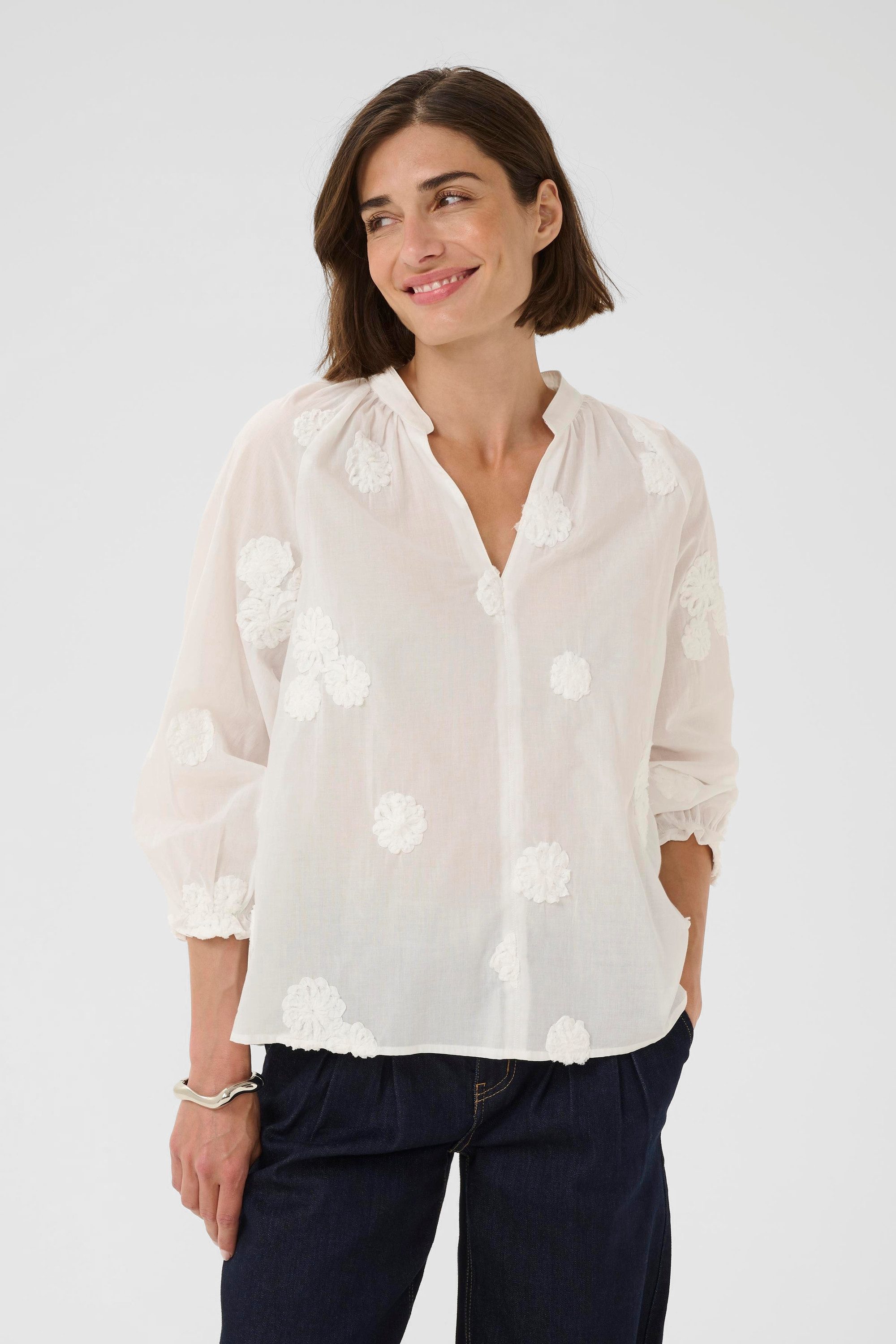 Culture Langarmbluse Langarm-Bluse CUclover günstig online kaufen