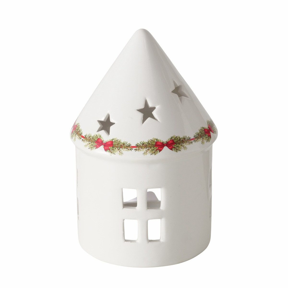 BOLTZE Teelichthalter BOLTZE Teelichthalter Noelle Haus weiß 16cm